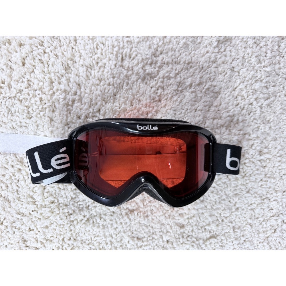 Bolle Snow Goggles Unisex OS Black Orange Excellent Ski Snowboard Eyewear